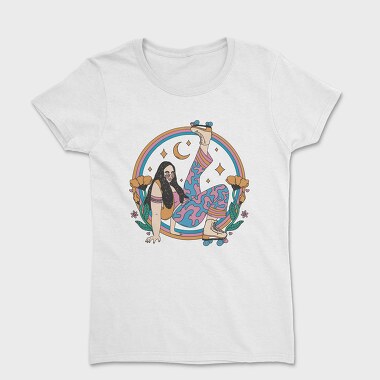 Roller Disco Girl Retro, Tricou Femei