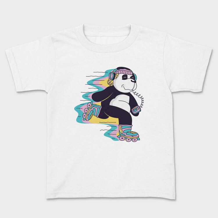 Roller Skating Panda, Tricou Copii