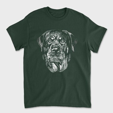 Rottweiler Dog Breed Portrait, Tricou Barbati (Unisex)