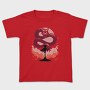 Samurai And Dragon Creature Pixel, Tricou Copii