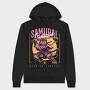 Samurai Instinct Cat, Hanorac Oversize Barbati (Unisex)
