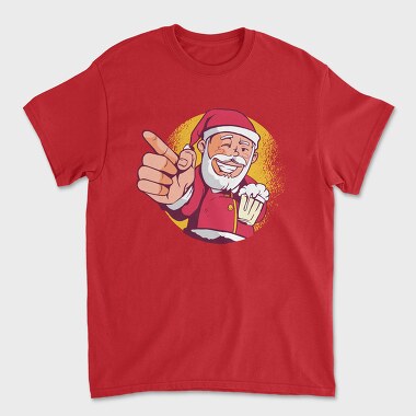Santa Beer, Tricou Barbati (Unisex)