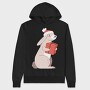 Santa Bunny Gift, Hanorac Oversize Barbati (Unisex)
