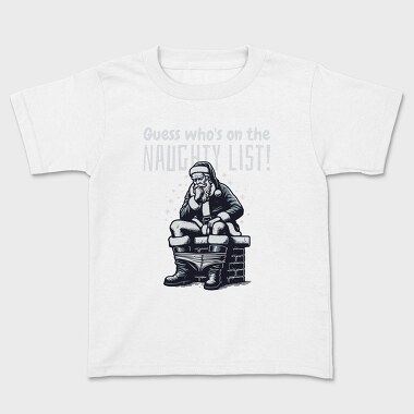 Santa Naughty List, Tricou Copii
