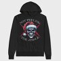 Santa Skull Holiday Christmas, Hanorac Oversize Barbati (Unisex)