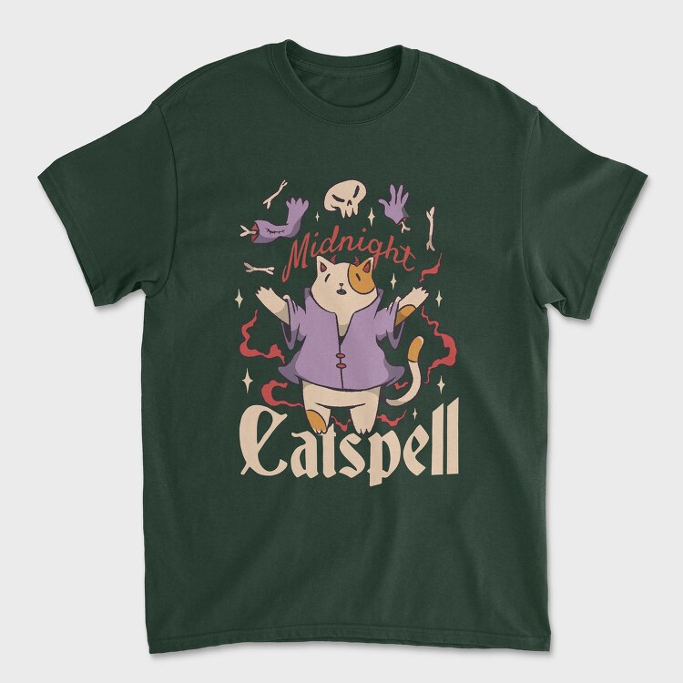 Satanic Cat Animal Magic Ritual Cute Goth 01, Tricou Barbati (Unisex)