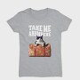 Travel Suitcase Cat Wanderlust, Tricou Femei