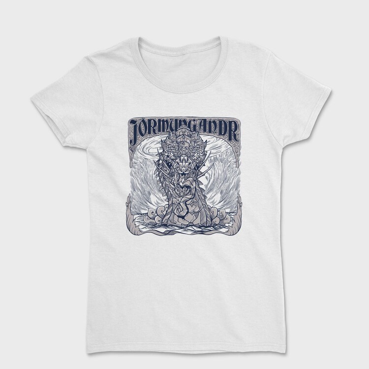 World Serpent Norse Mythology Jormungandr Snake, Tricou Femei