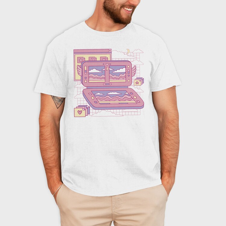 Vaporwave Videogame Console Pink Consola, Tricou Barbati (Unisex)