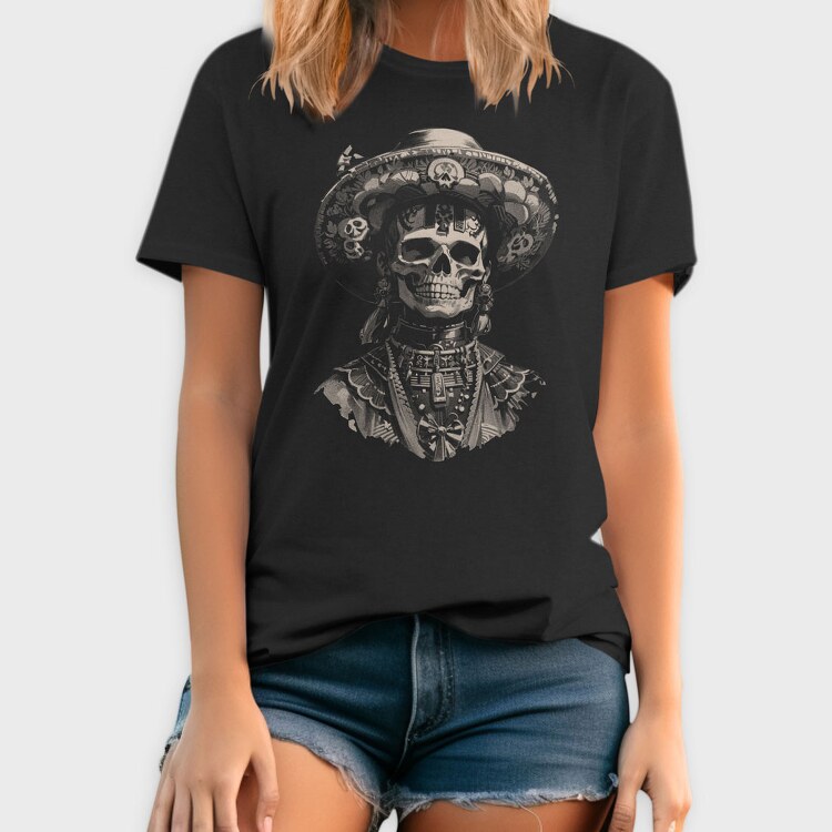 Skull Traditional, Tricou Barbati (Unisex)