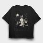 Bunny With Wrench Tiny Handy, Tricou Oversize Barbati (Unisex)