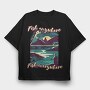 Fish Everywhere Anywhere, Tricou Oversize Barbati (Unisex)