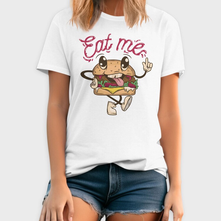 Burger Retro Eat Me, Tricou Barbati (Unisex)