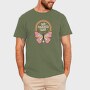 Butterfly Hippie Collection Flower Power Nature, Tricou Barbati (Unisex)