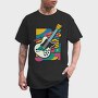 Vibrant Electric Guitar Colorful, Tricou Barbati (Unisex)