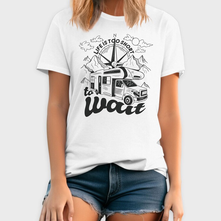Life Is Too Short to Wait, Tricou Barbati (Unisex)