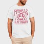 Fitness Is My Therapy Gym, Tricou Barbati (Unisex)