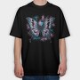 Butterfly Trans Flag, Tricou Oversize Barbati (Unisex)