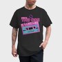 Born in the 80 S Pink Cassette, Tricou Barbati (Unisex)