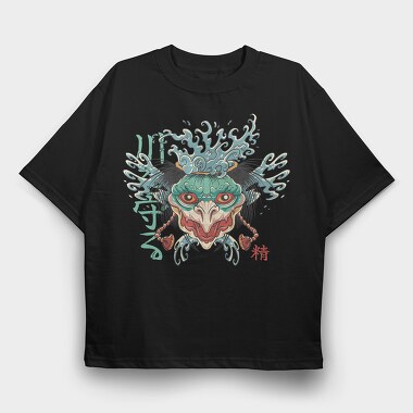 Kappa Folklore Traditional Japanese, Tricou Oversize Barbati (Unisex)