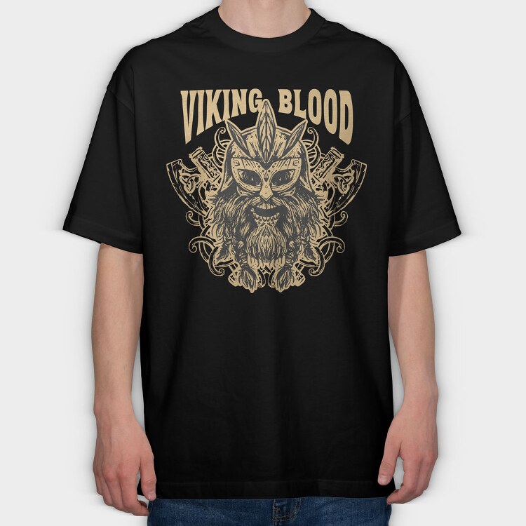 Viking Multiple Versions, Tricou Oversize Barbati (Unisex)