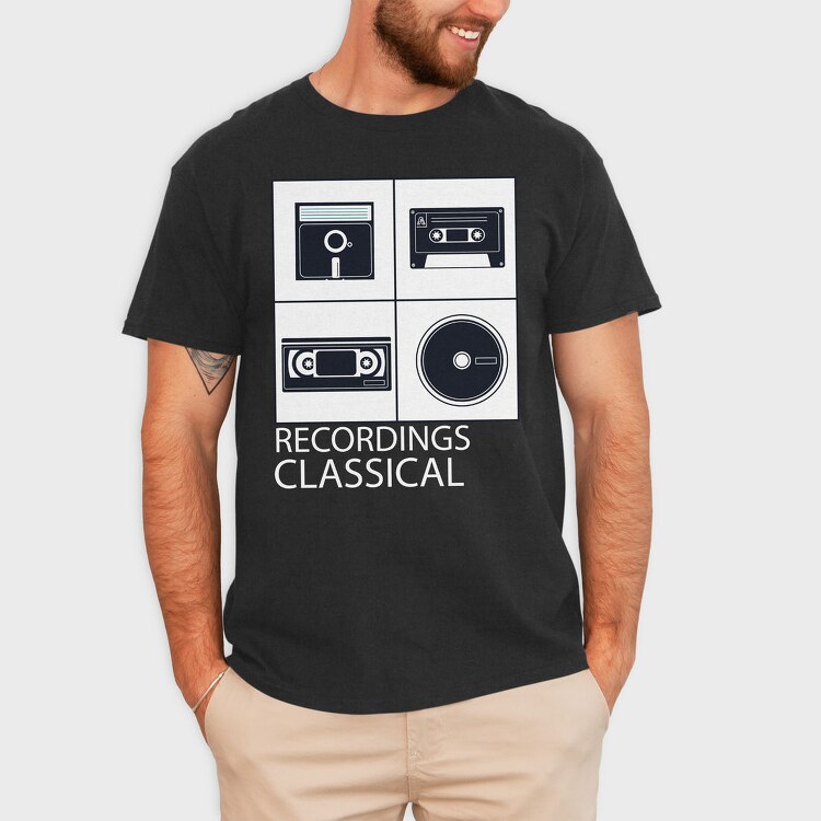 Vintage Audio Cassette Classical, Tricou Barbati (Unisex)