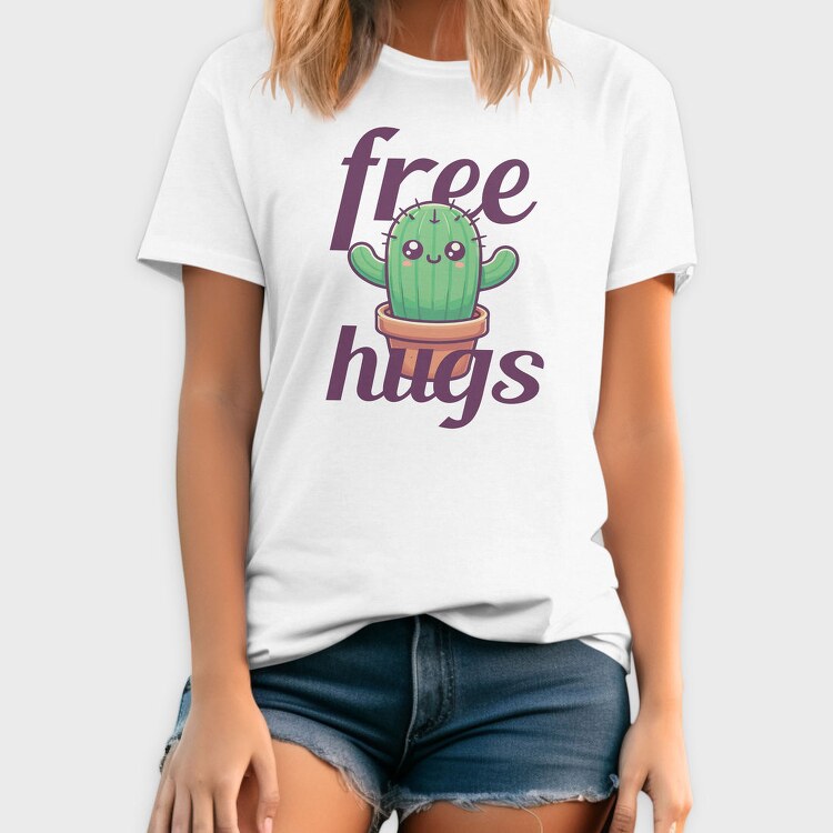 Cactus Free Hugs, Tricou Barbati (Unisex)