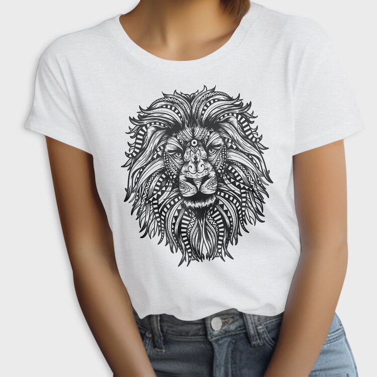 Mandala Lion Leon 001, Tricou Femei