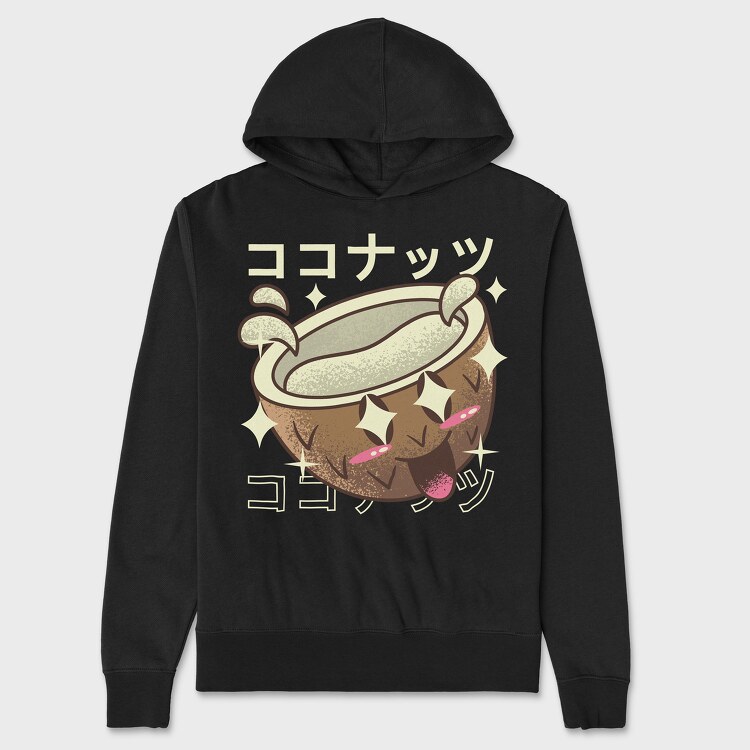 Coconut Crazy Kawaii, Hanorac Oversize Barbati (Unisex)