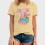 Axolotl Eating Ramen Happy, Tricou Barbati (Unisex)