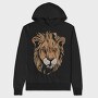 Lion Grunge, Hanorac Oversize Barbati (Unisex)