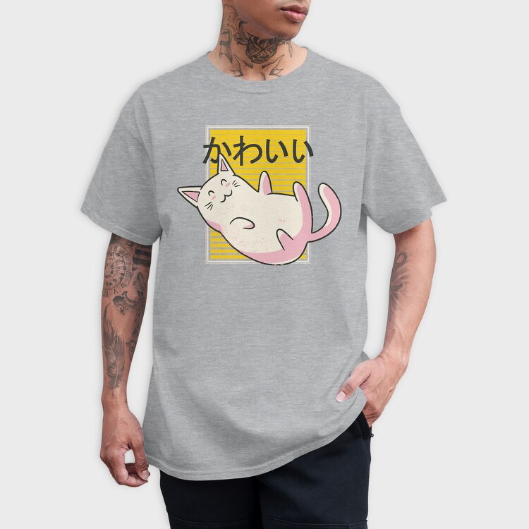 Kawaii Cat, Tricou Barbati (Unisex)