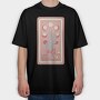 Cactus Plant Tarot Card, Tricou Oversize Barbati (Unisex)