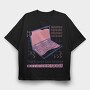 Computer Hacker Code, Tricou Oversize Barbati (Unisex)