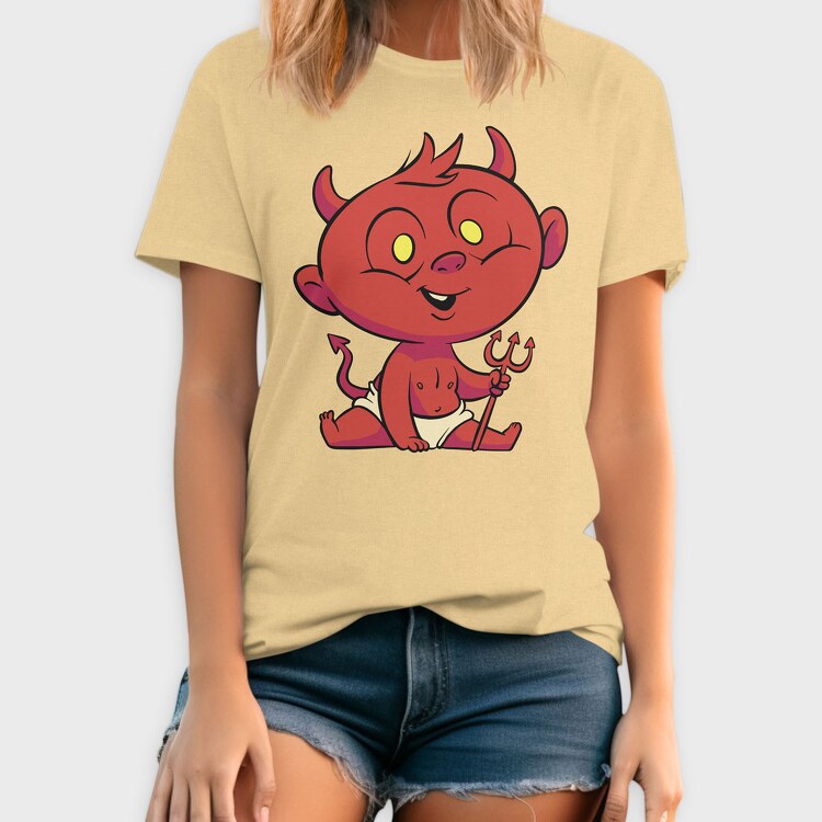 Cute Young Devil, Tricou Barbati (Unisex)