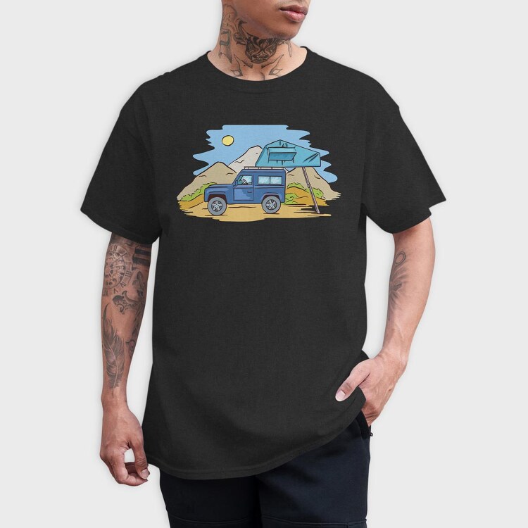 Offroad Camping, Tricou Barbati (Unisex)