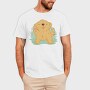 Kawaii Golden Retriever Dog, Tricou Barbati (Unisex)