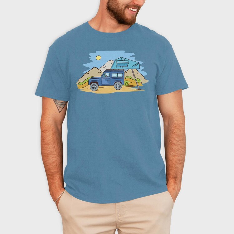 Offroad Camping, Tricou Barbati (Unisex)