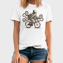 Octopus On Bicycle Ride, Tricou Barbati (Unisex)