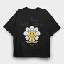 Confused Flower Quote Nc, Tricou Oversize Barbati (Unisex)