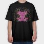 Axolotl Meditation Meditating, Tricou Oversize Barbati (Unisex)