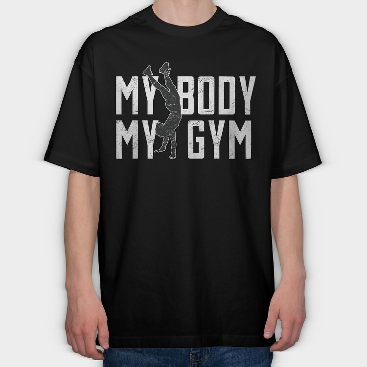 Calisthenics Sport Strength My Body My Gym Creators Ep, Tricou Oversize Barbati (Unisex)