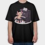 Axolotl Pianist, Tricou Oversize Barbati (Unisex)