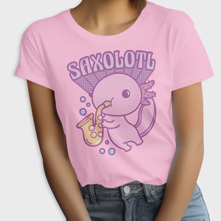 Axolotl Playing Saxophone Saxolotl, Tricou Femei