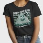 Wild and Free Mountain Cartoon, Tricou Femei