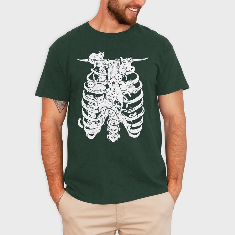 Cat Spine, Tricou Barbati (Unisex)