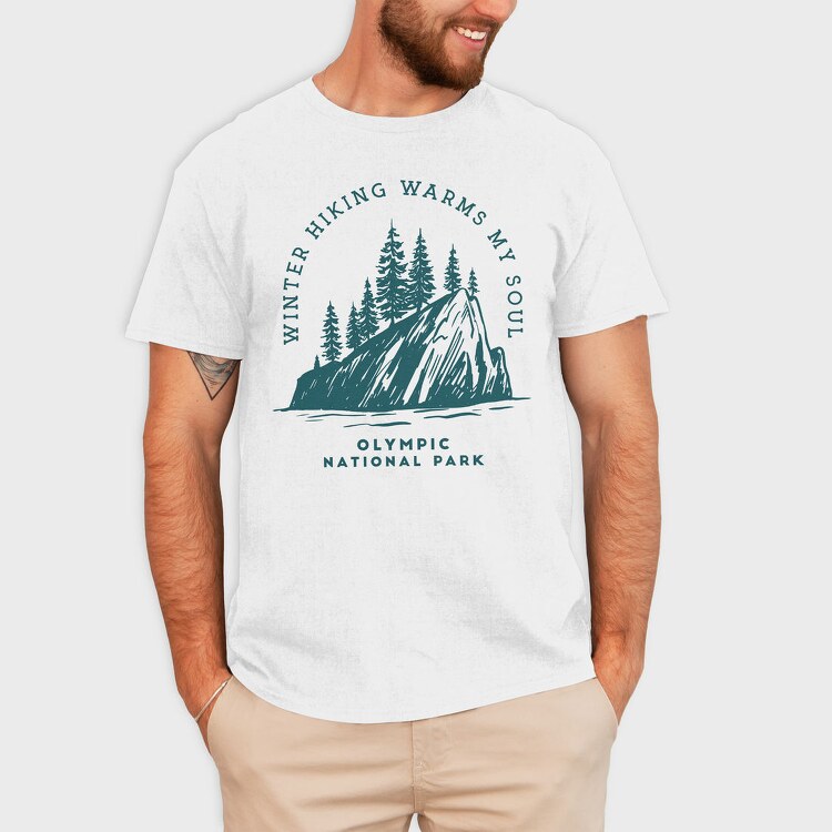 Olympic National Park Quote, Tricou Barbati (Unisex)