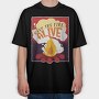 Keep The Fire Alive Quote, Tricou Oversize Barbati (Unisex)