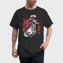 Oni Mask Girl Japanese, Tricou Barbati (Unisex)