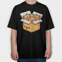 Kitten Nuggets Box, Tricou Oversize Barbati (Unisex)